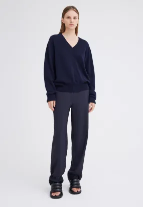 Sharpo Cashmere Sweater - Darkest Navy