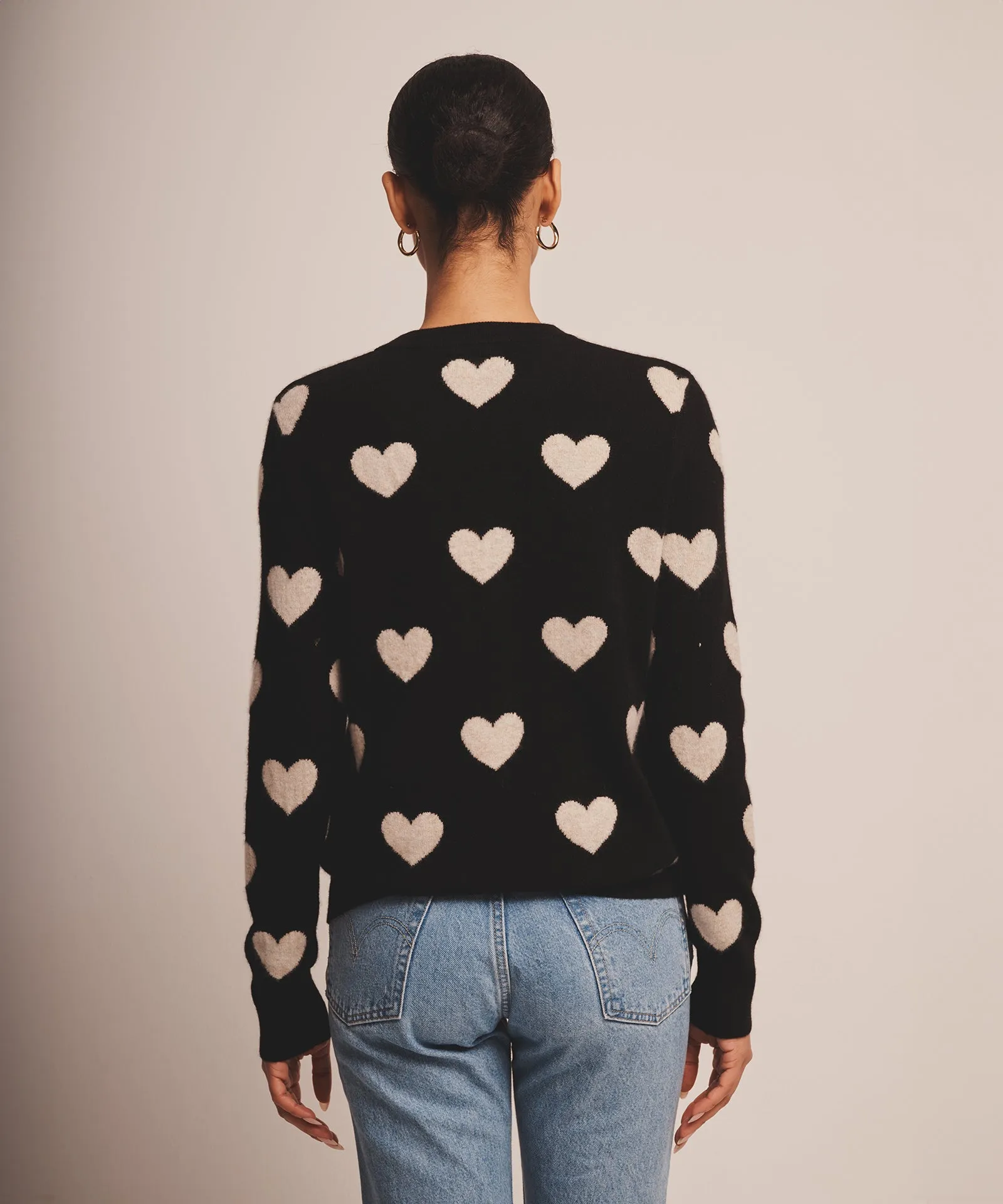 Signature Cashmere Heart Crewneck Sweater