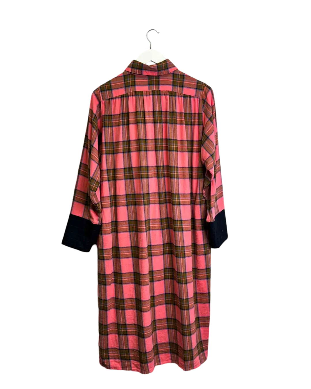 Size S - Barry Made Pink Flannel Midi Dress