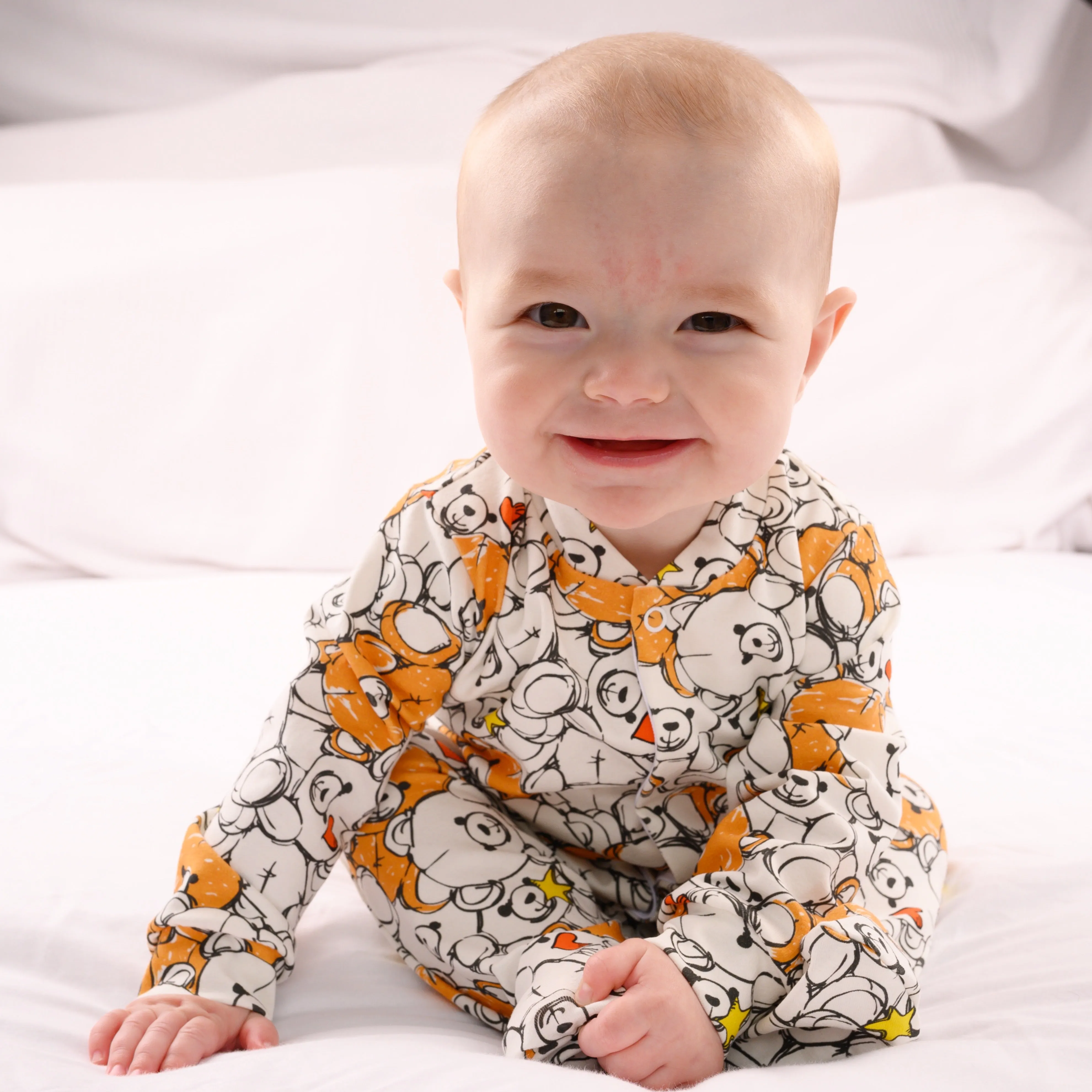 Special Bear cotton sleepsuit