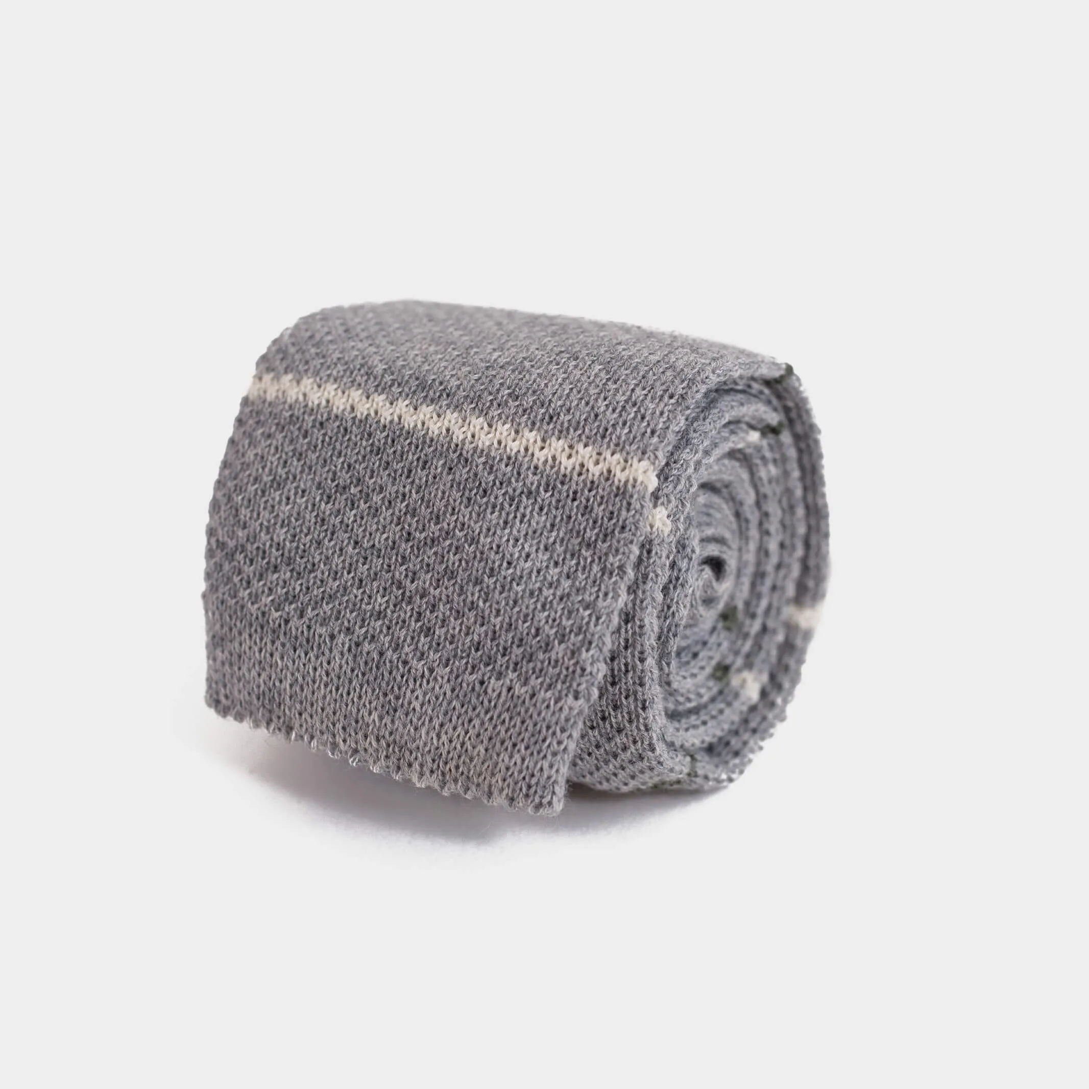 The Grey Heather Knit Tie