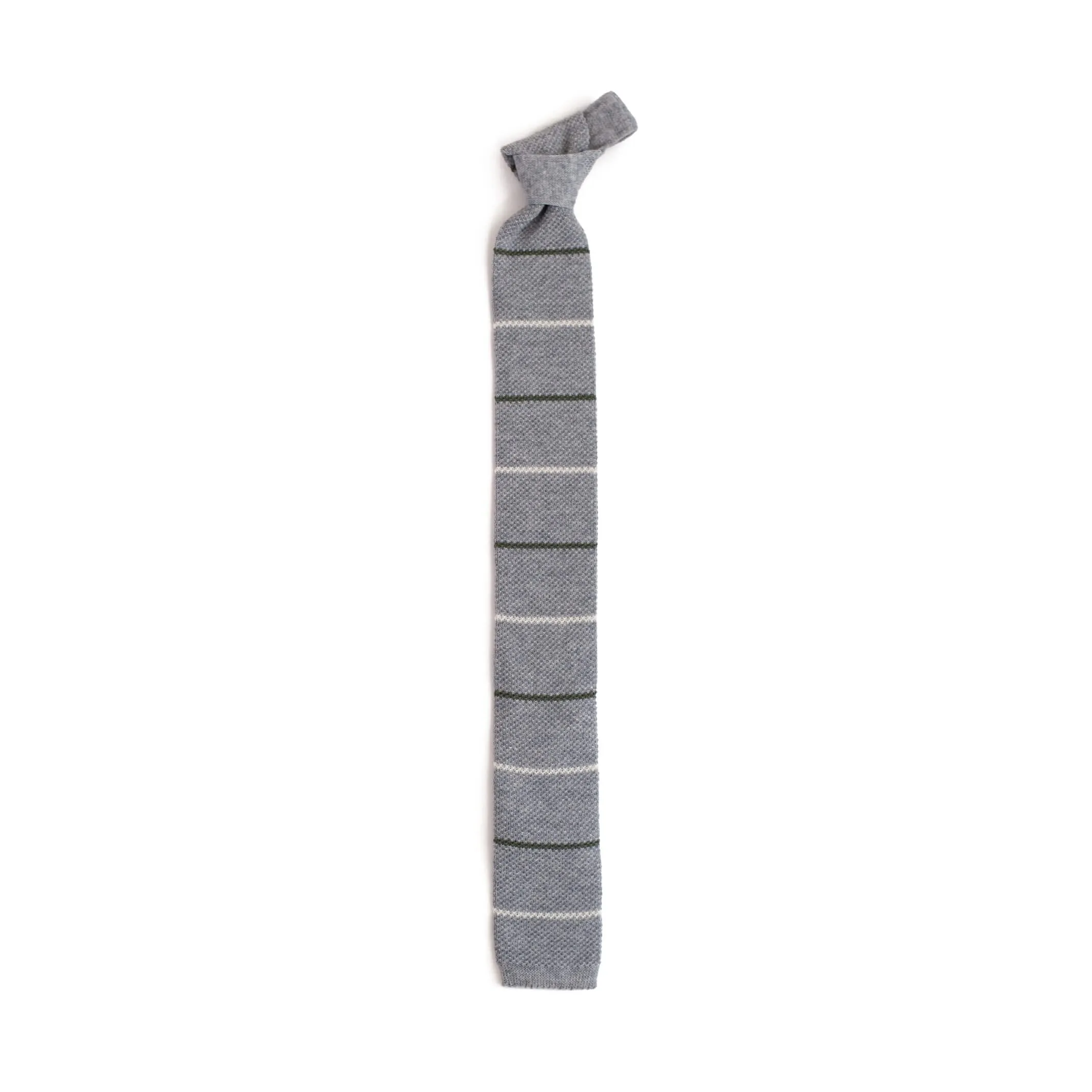 The Grey Heather Knit Tie