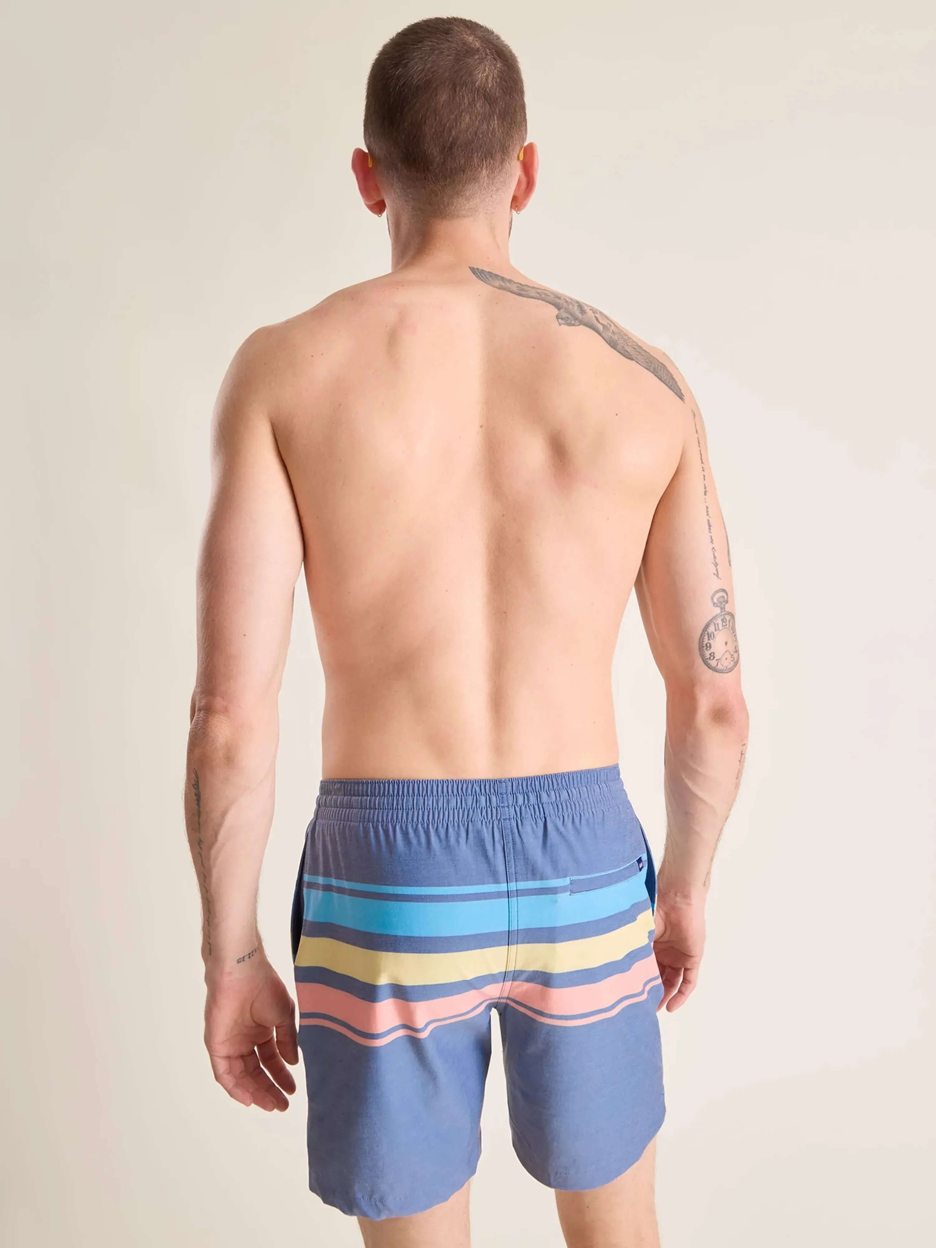 The Retro Sets 7" (Faded Classic Lined Swim Trunk)