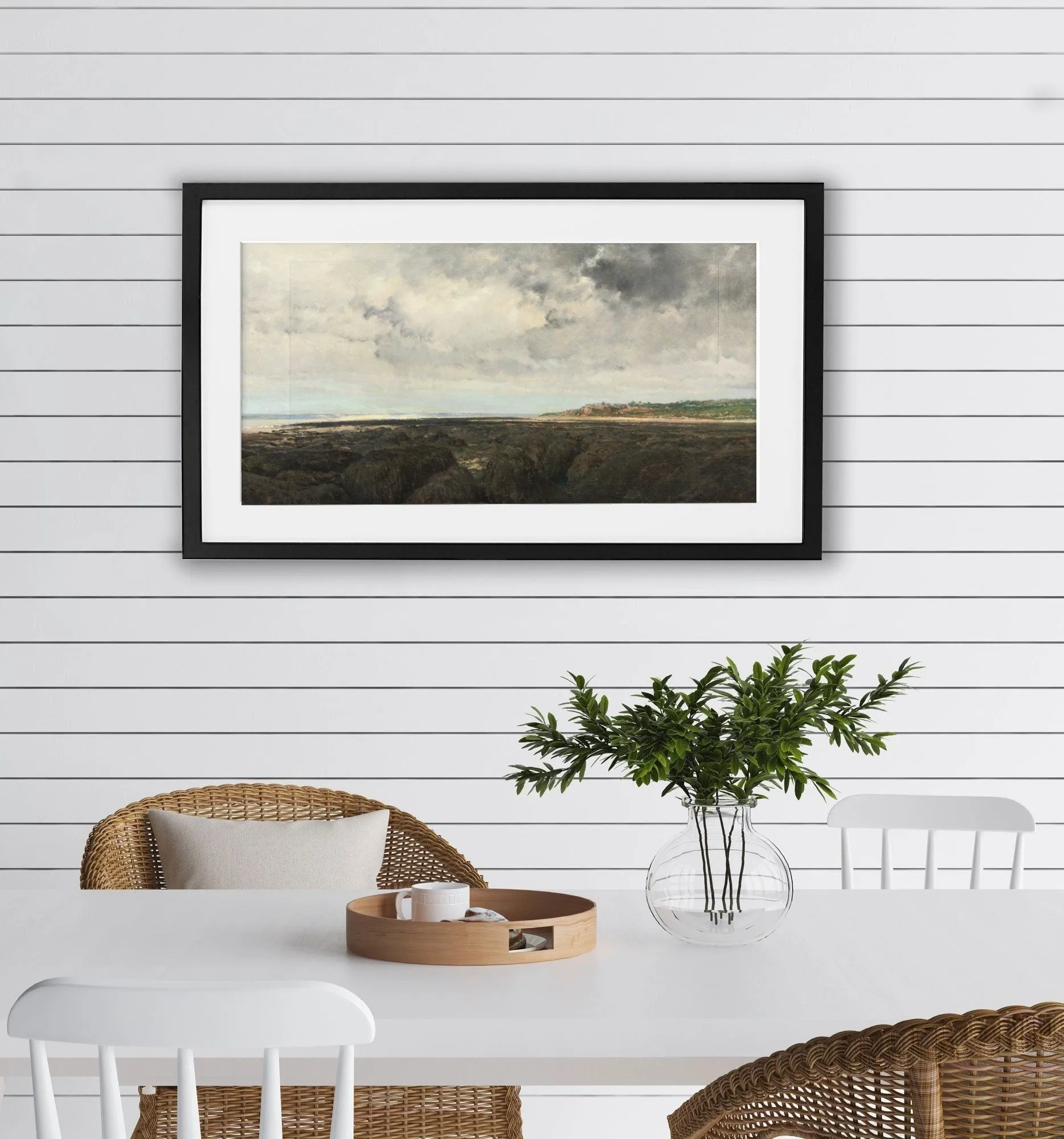 Vintage Shoreline -  Long Wall Art Print