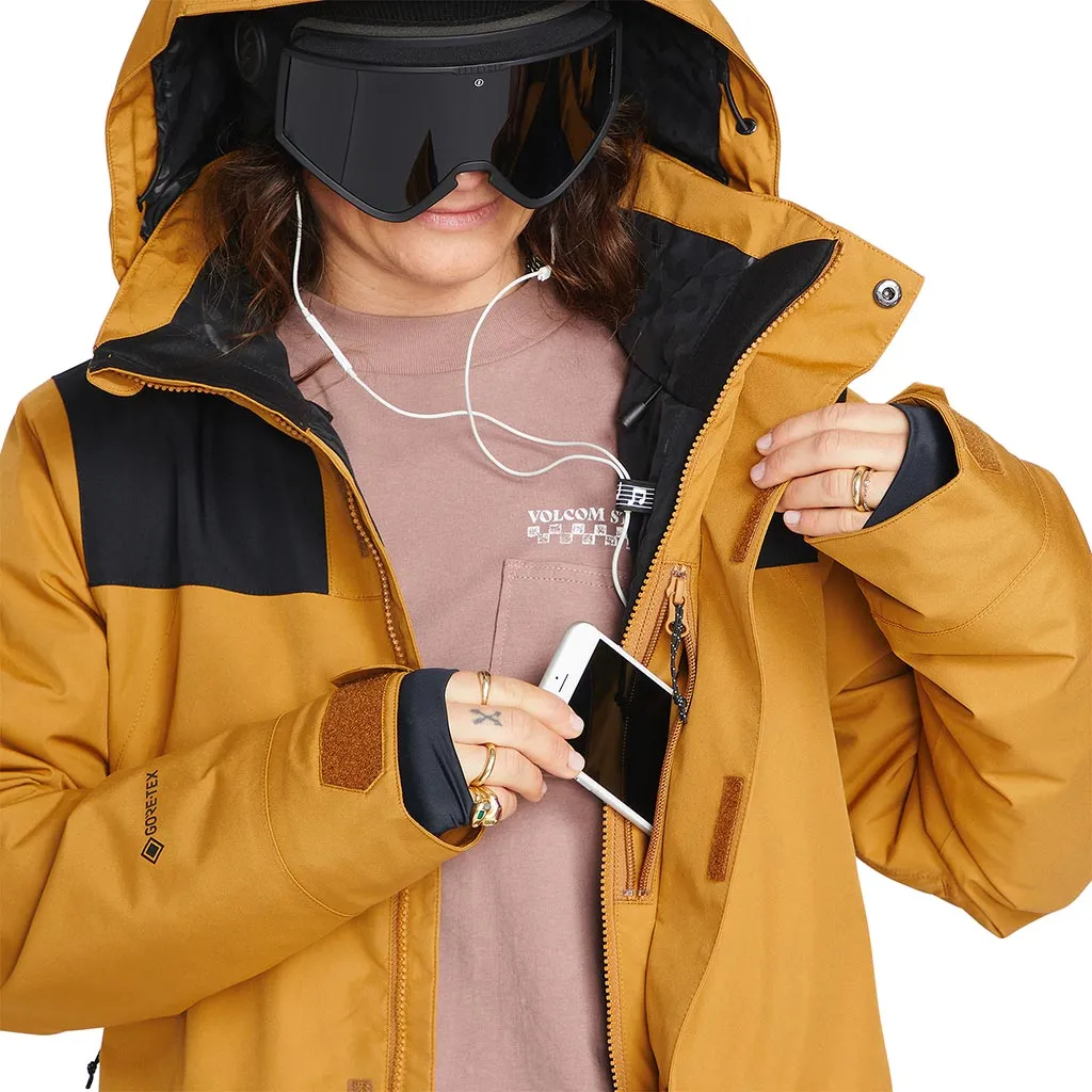 Volcom 2023 Womens Ell Gore-Tex Insulated Jacket - Caramel