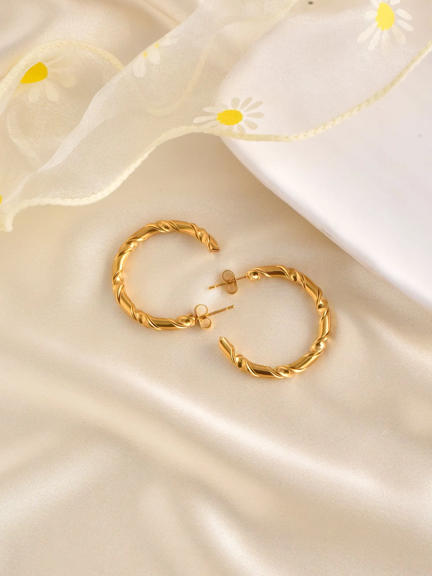 Waterproof Hoop Earrings- 3cm